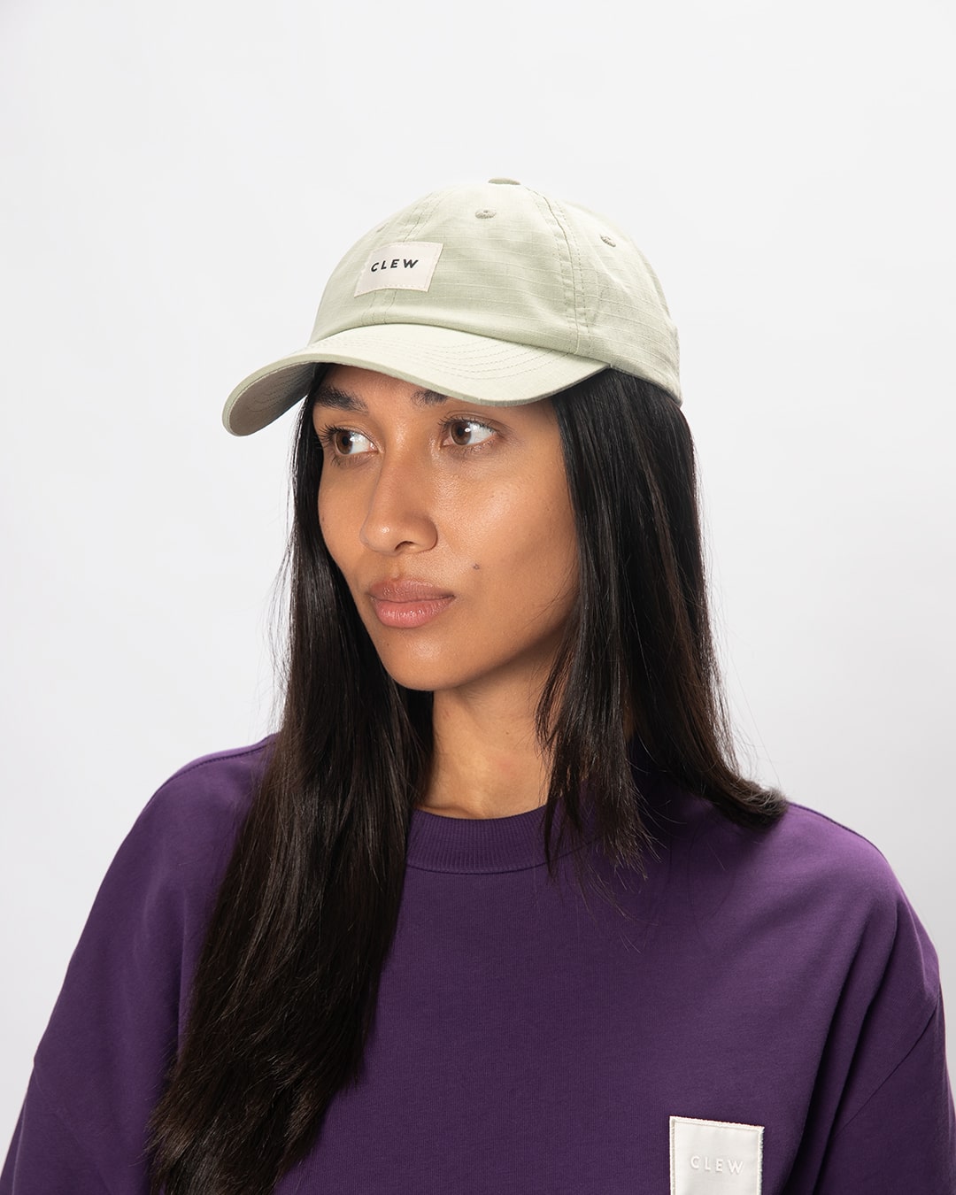 CLEW Grid Cap Sage Green