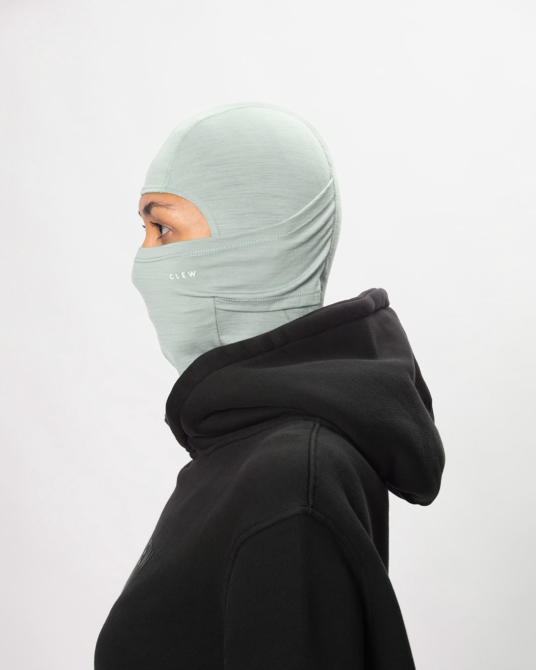 CLEW Merino Facemask Sage Green
