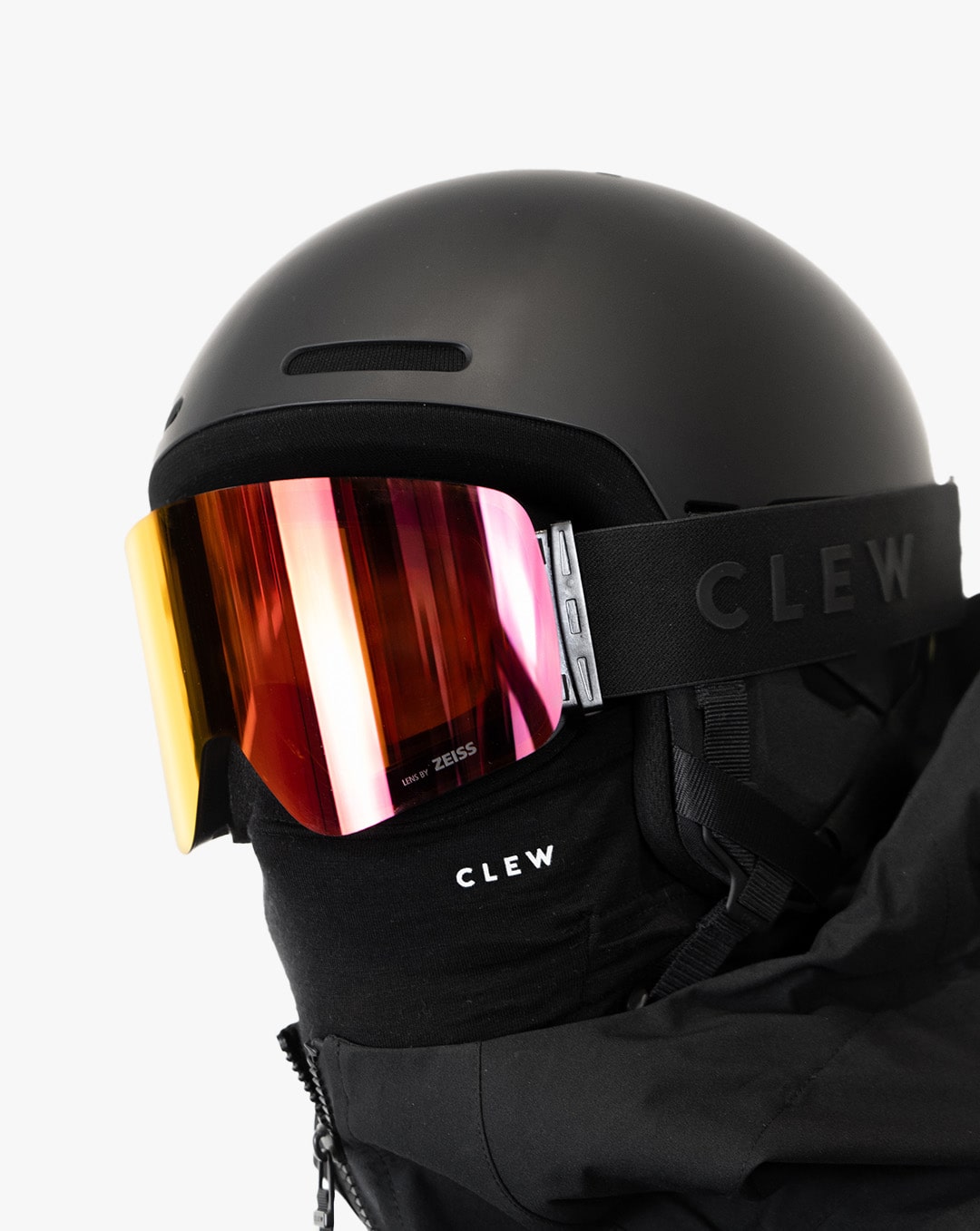 CLEW Merino Facemask Black
