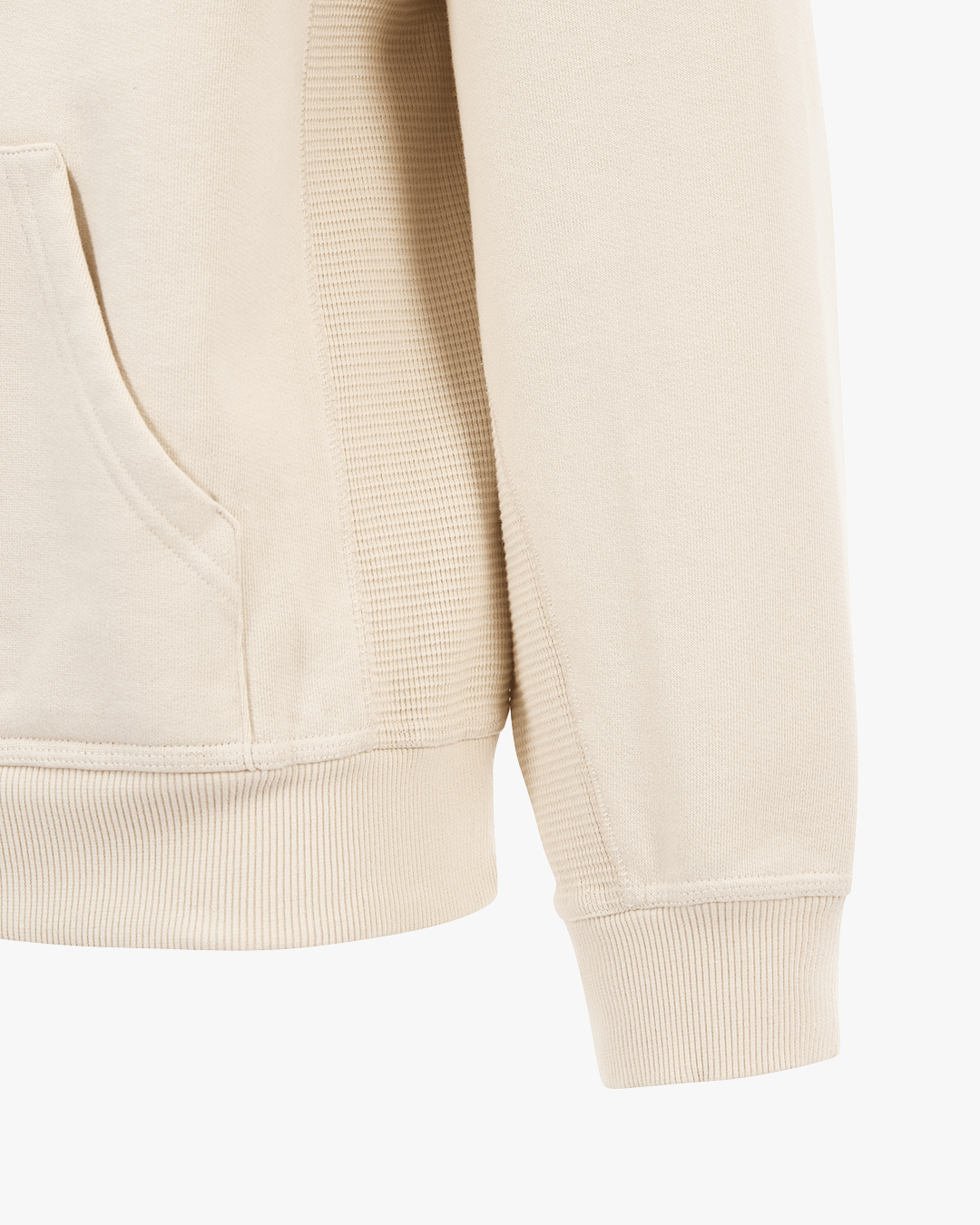 CLEW Waffle Knit Hoodie Sand
