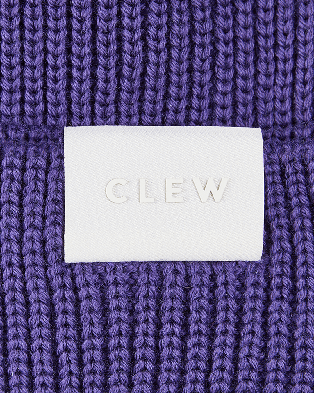 CLEW Short Cut Beanie Purple
