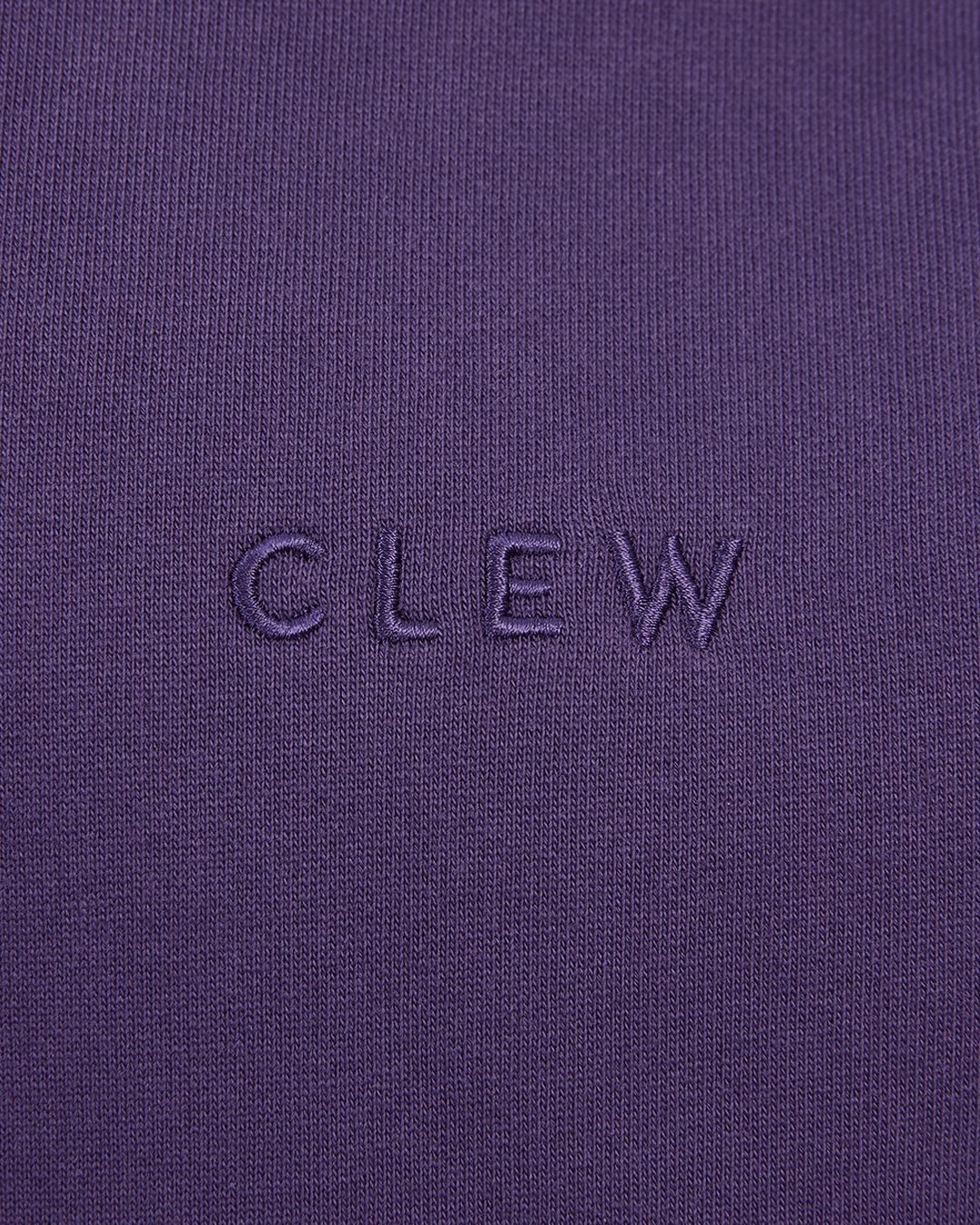 CLEW Waffle Knit Hoodie Purple