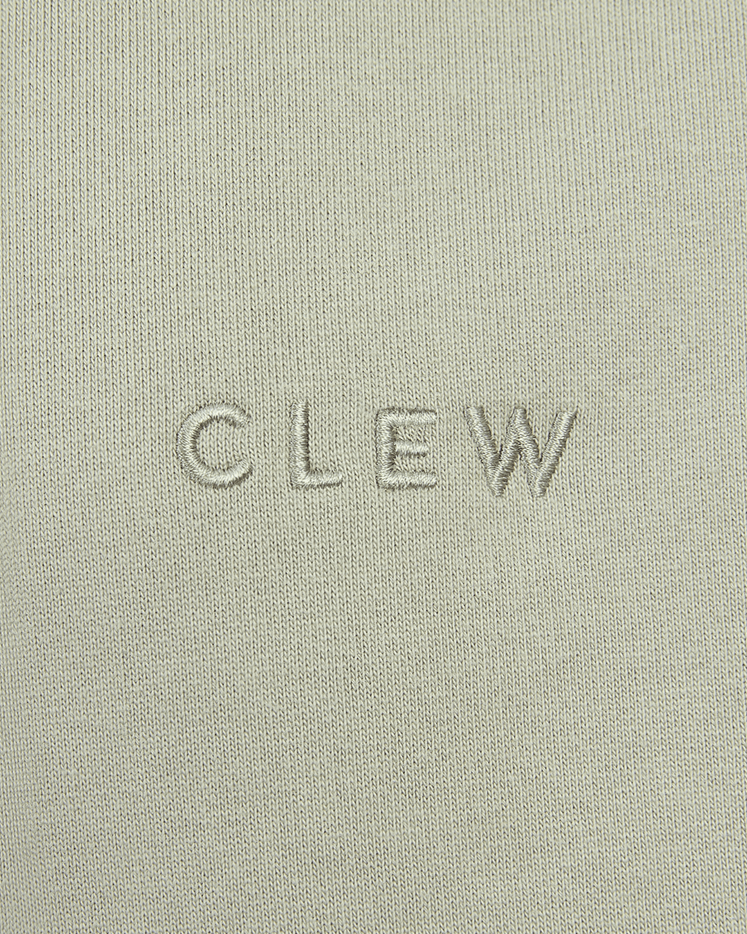 CLEW Waffle Knit Hoodie Sage Green
