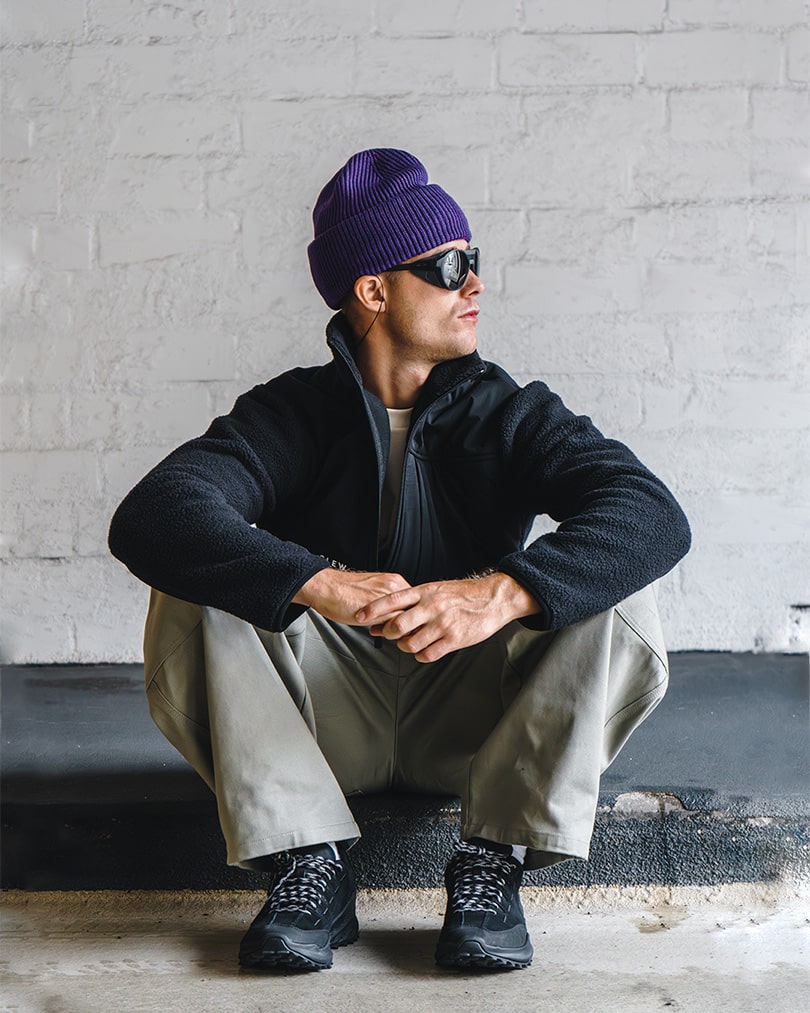 CLEW Long Fit Beanie Purple