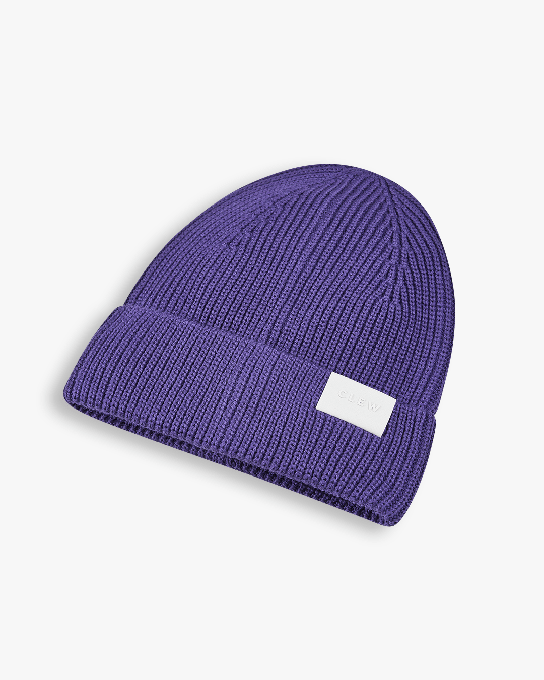 CLEW Short Cut Beanie Purple