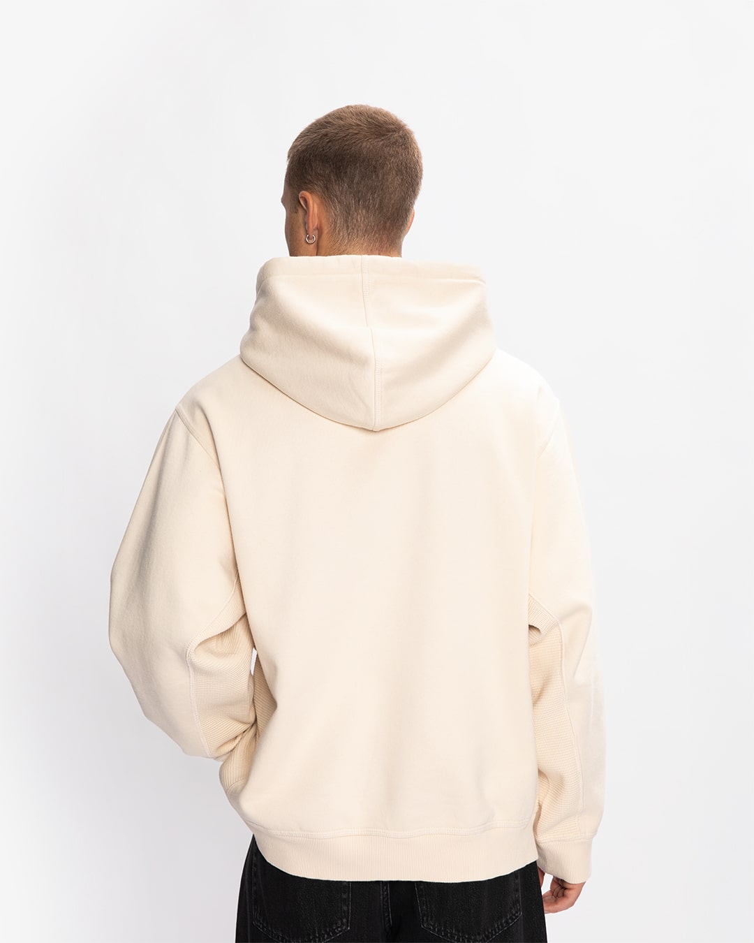 CLEW Waffle Knit Hoodie Sand