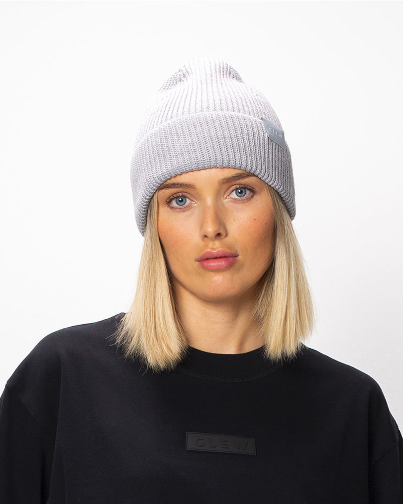 CLEW Long Fit Beanie Gray