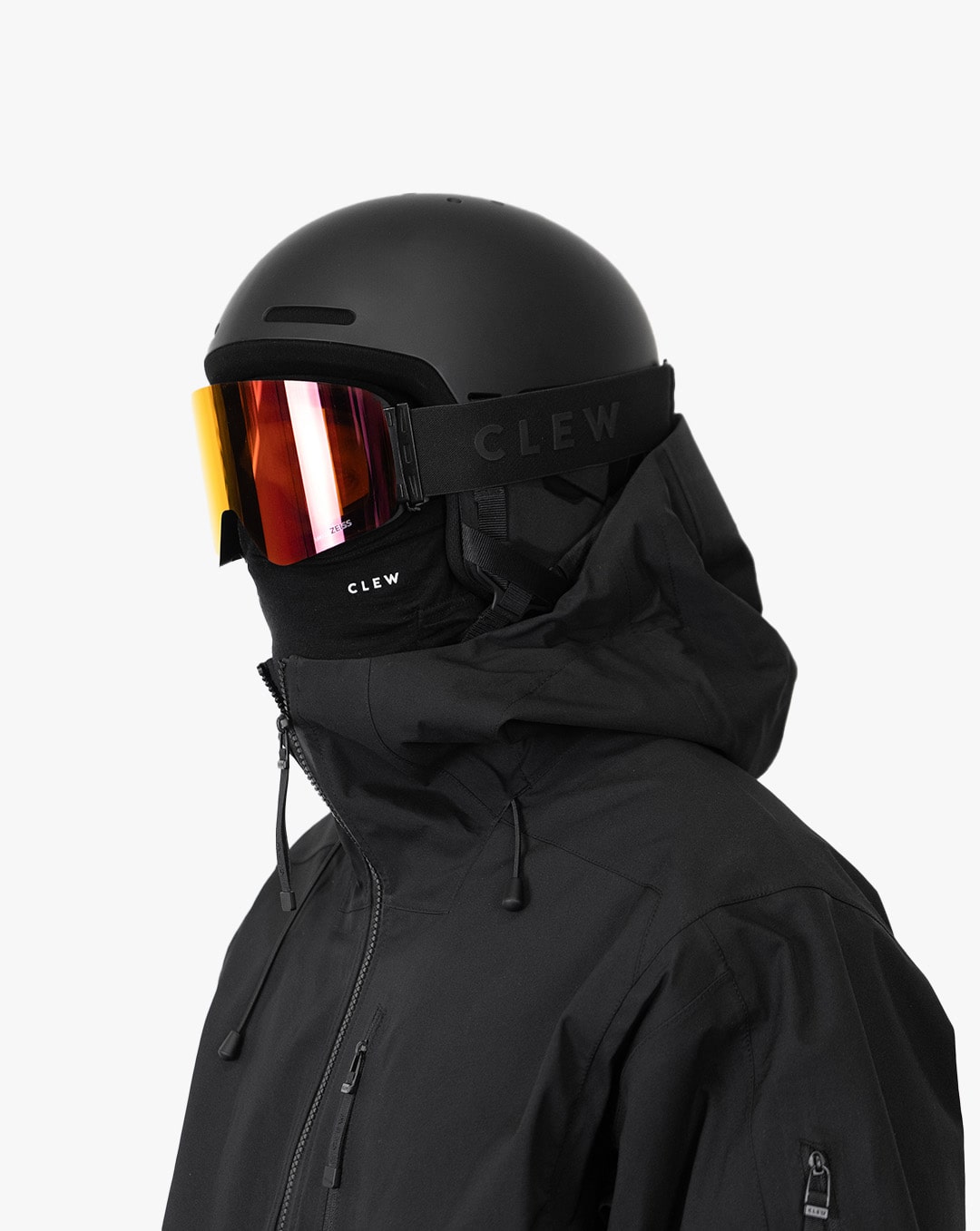 CLEW Merino Facemask Black