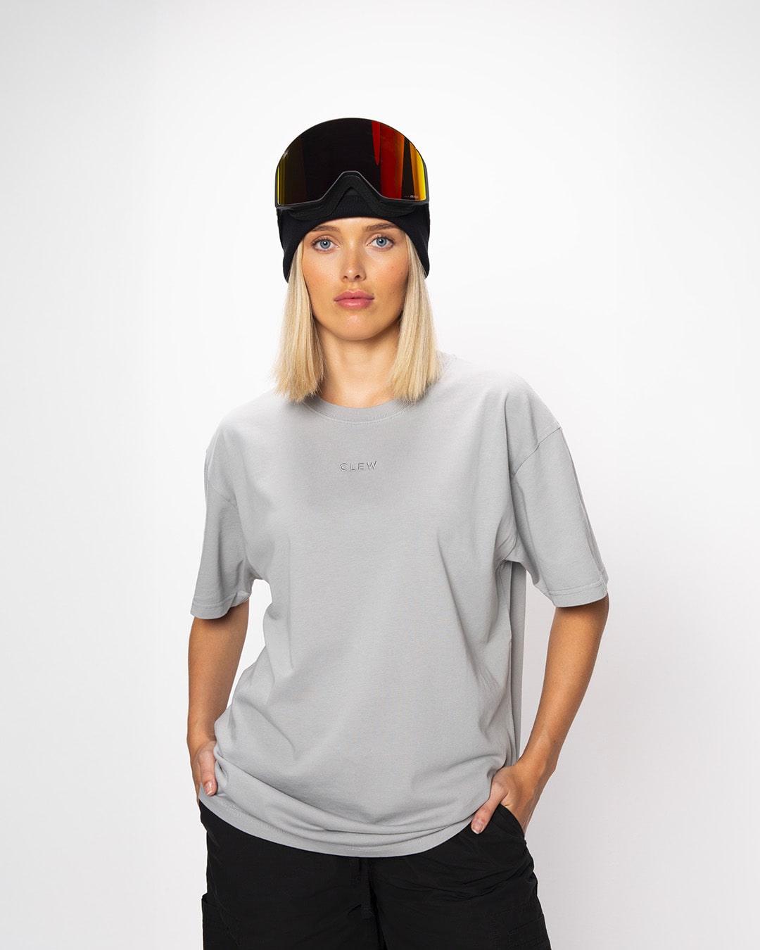 CLEW Relaxed Tee Gray