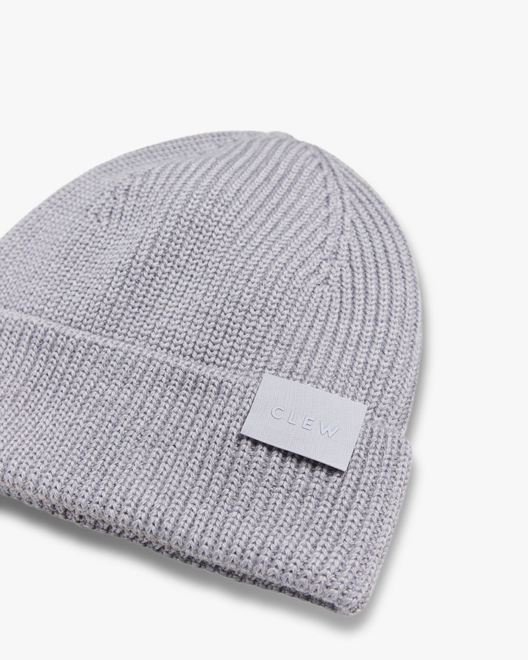 CLEW Short Cut Beanie Gray