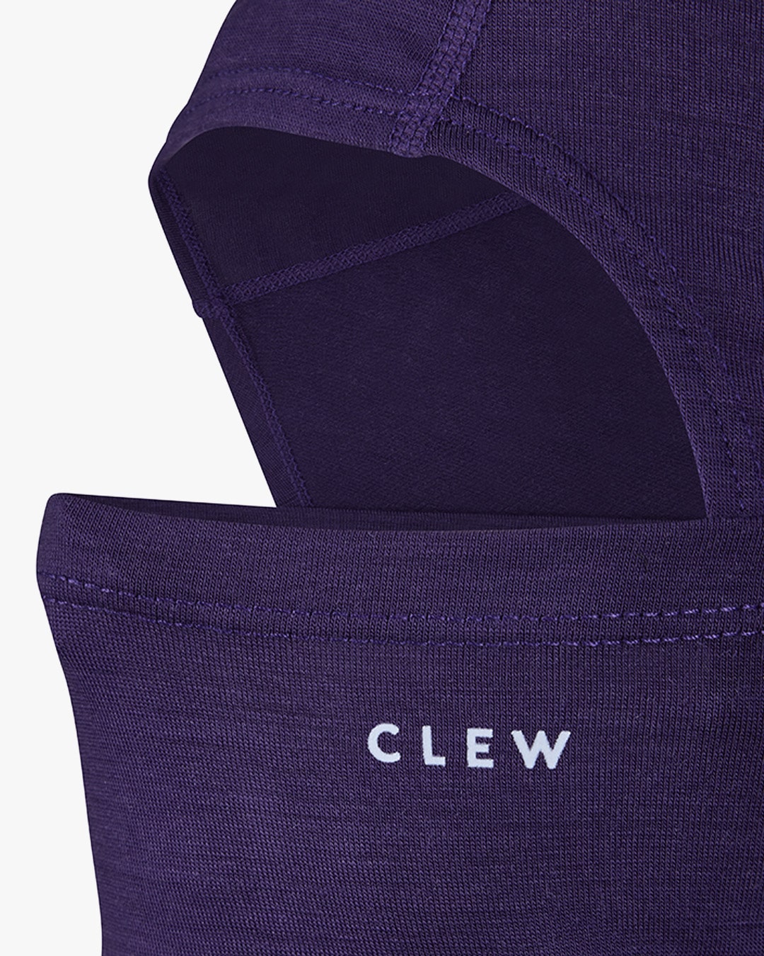 CLEW Merino Facemask Purple