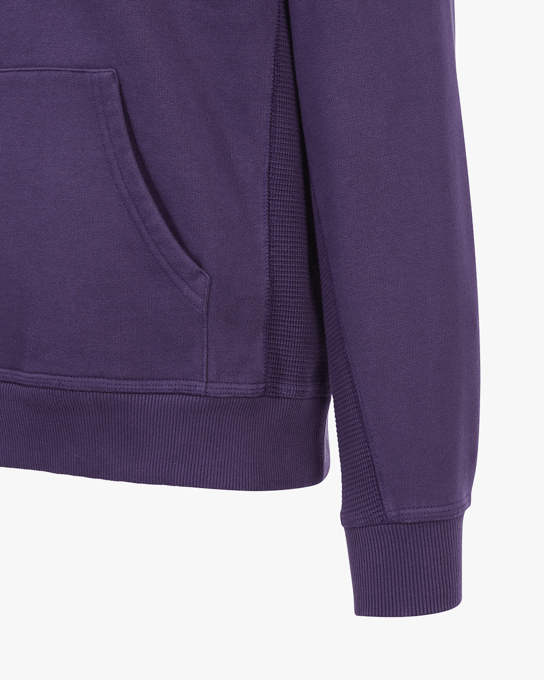 CLEW Waffle Knit Hoodie Purple