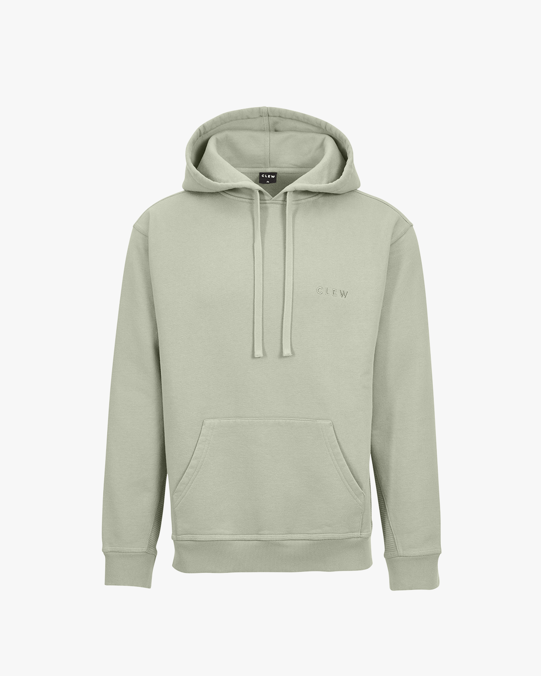 CLEW Waffle Knit Hoodie Sage Green