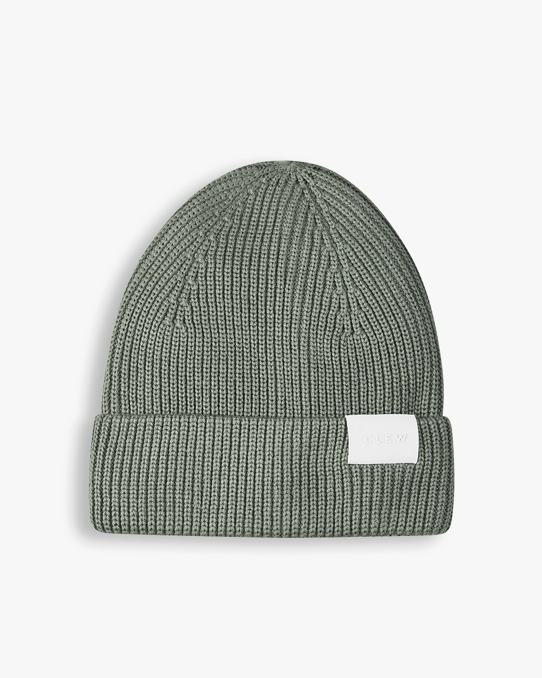 CLEW Short Cut Beanie Sage Green
