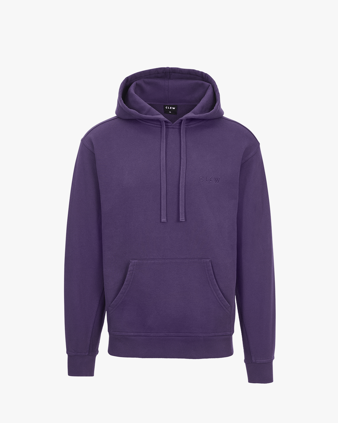CLEW Waffle Knit Hoodie Purple